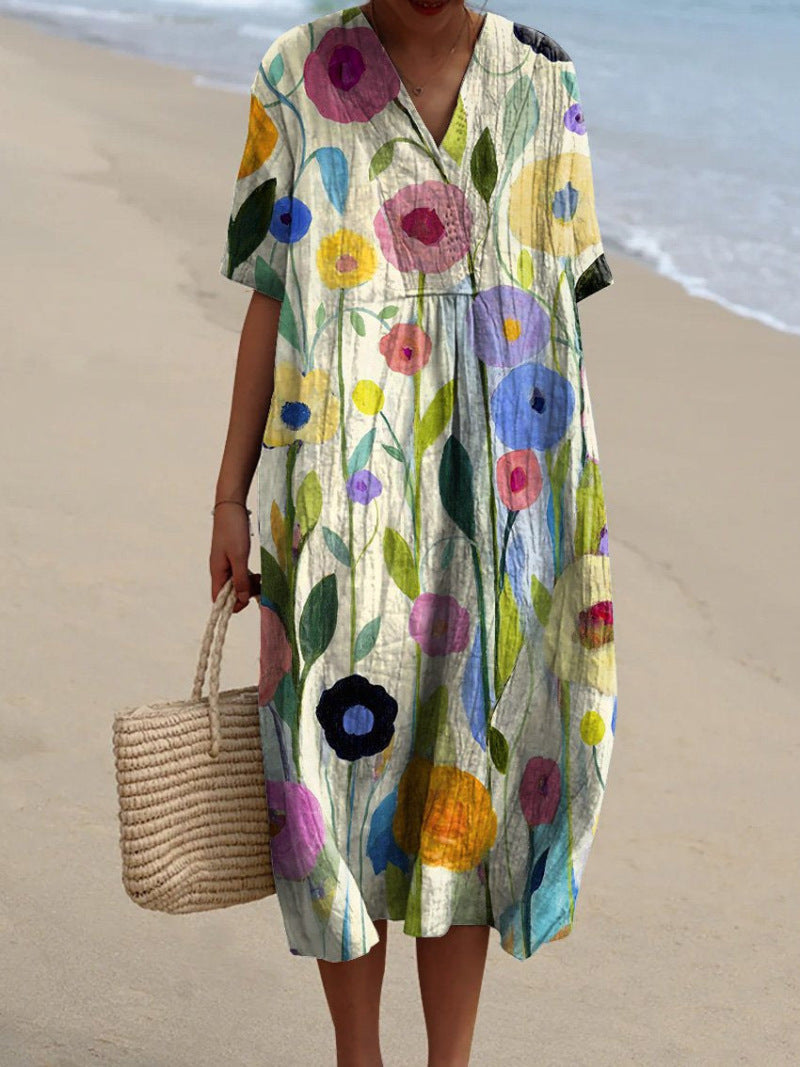 Nicka - Robe Florale Éclatante