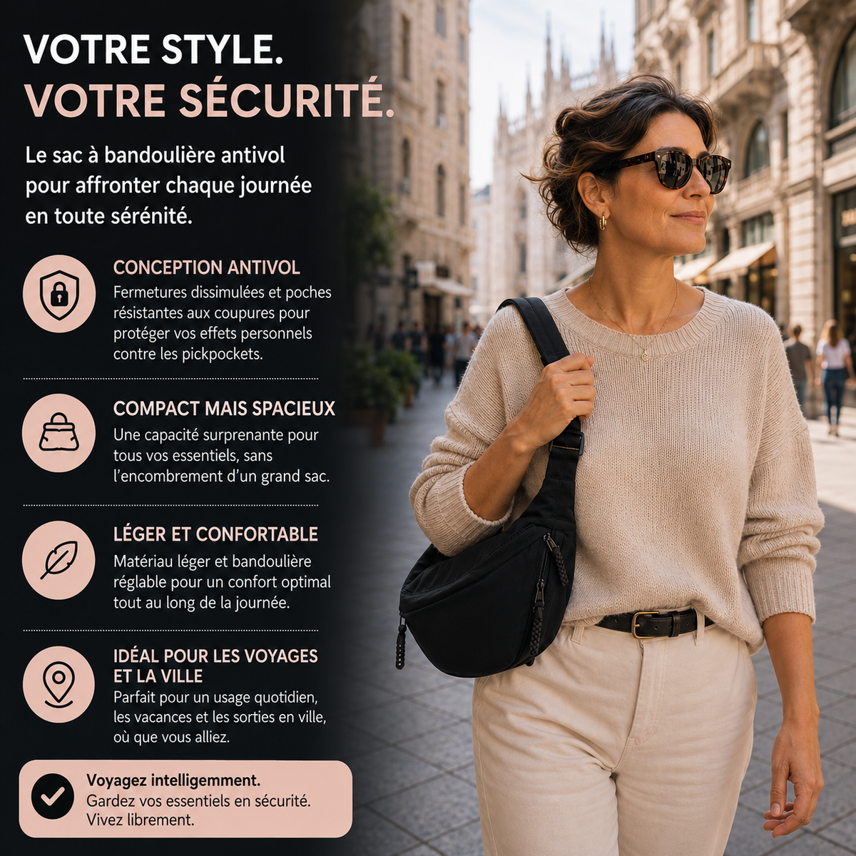 Viola | Sac à bandoulière vert olive