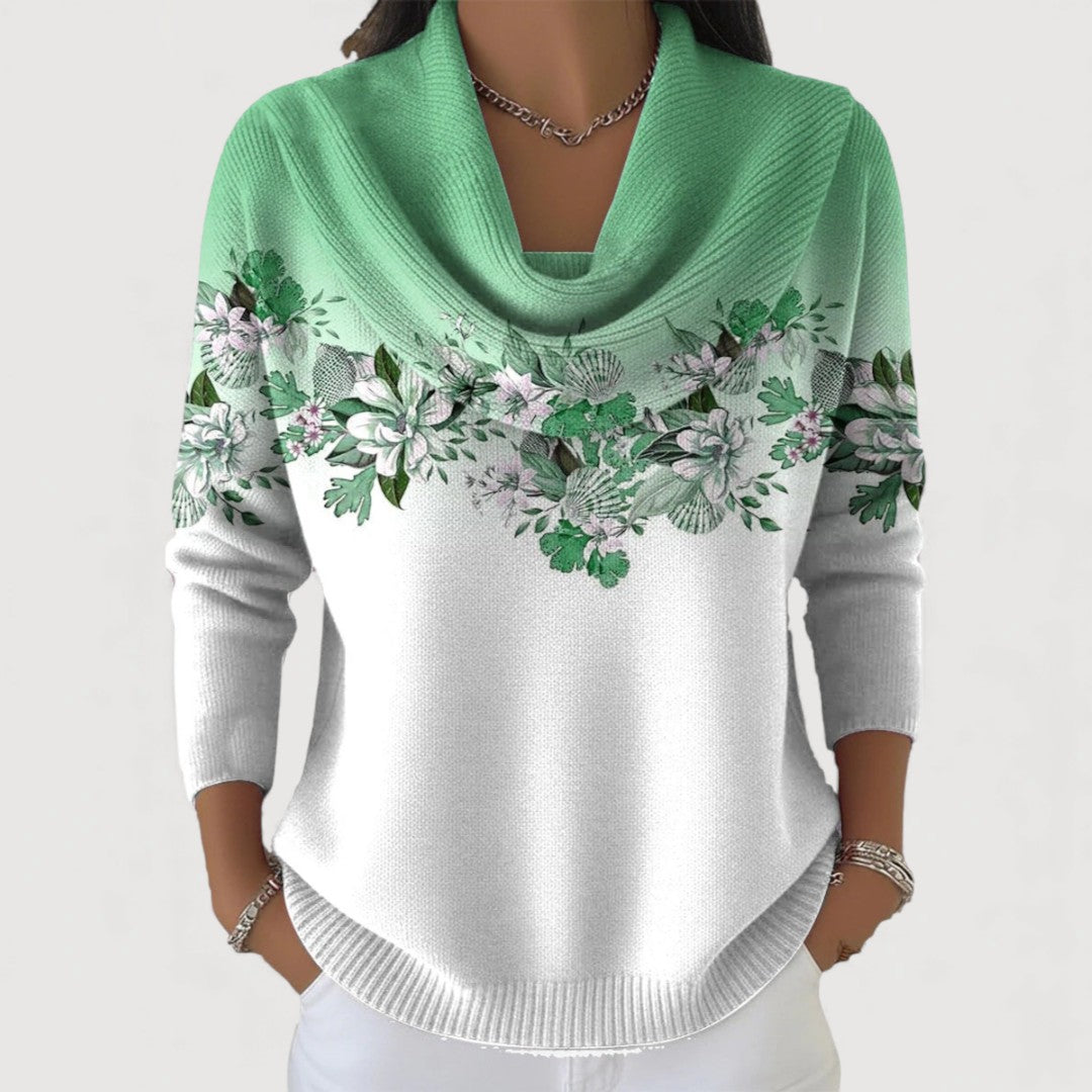 Alora - Élégant pull floral