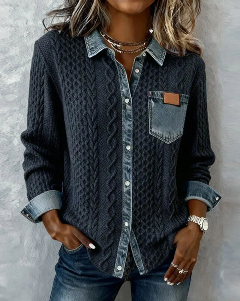 Simone - Chemise en jean audacieuse