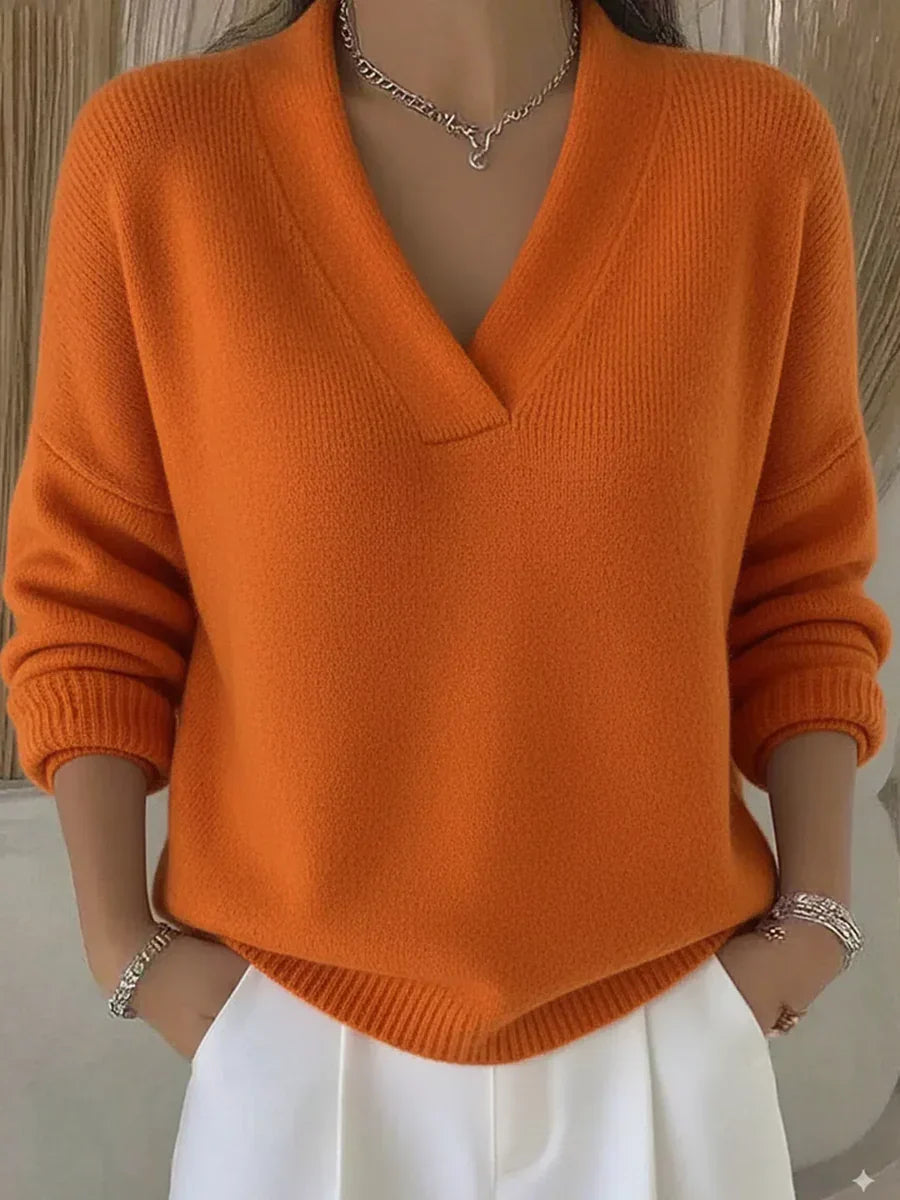 Faye - Pull col en V élégant