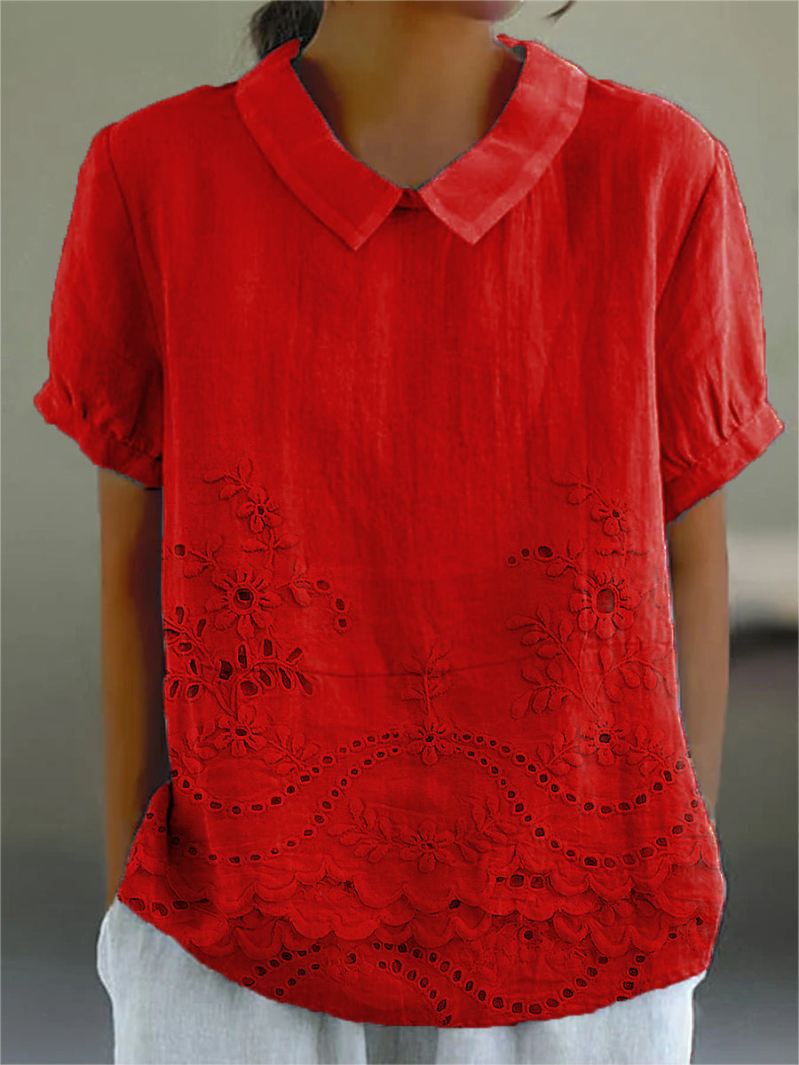 Lily | Chemise Broderie Fleurie
