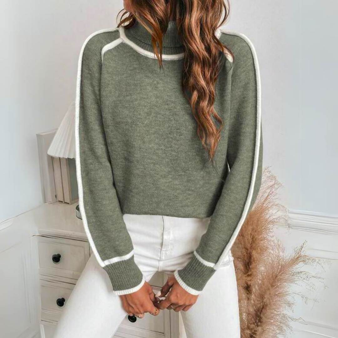 Kaylee - Pull Col Roulé Élégant
