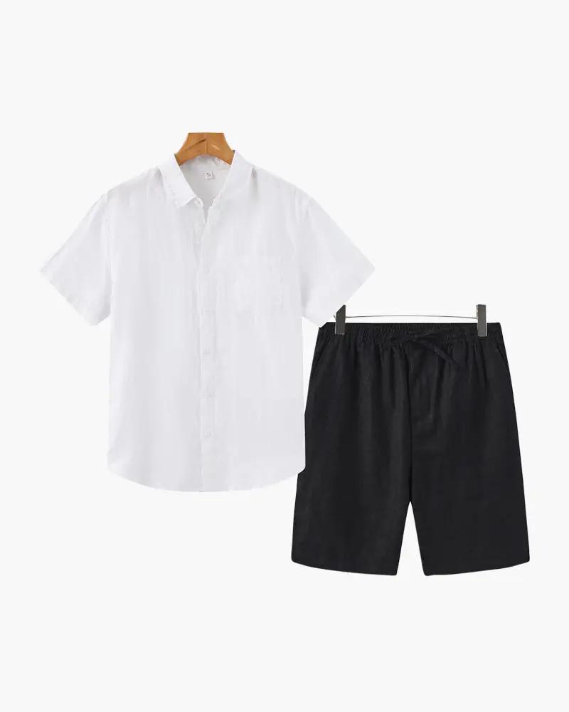 Ensemble en lin Old Money (Shorts)