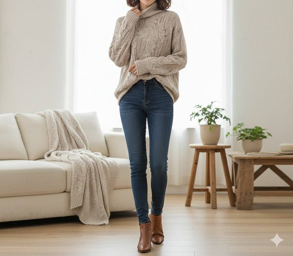 Karin - Pull Doux Col Roulé