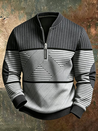 Gaspard | Pull Zippé Noir