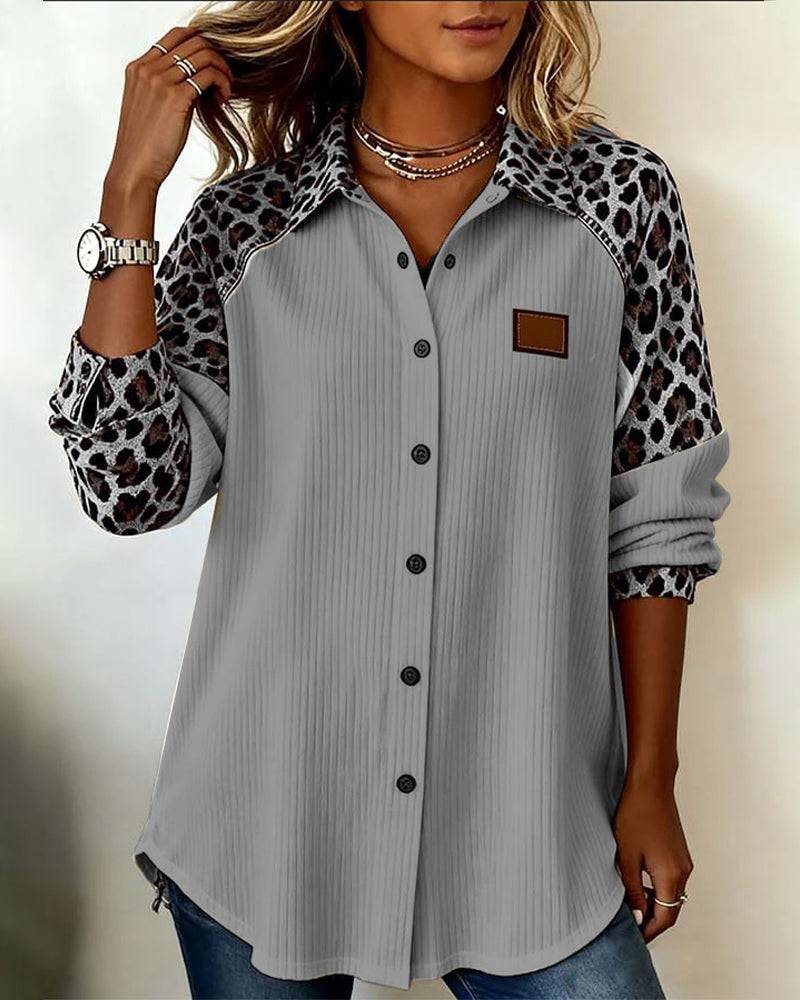 Aria - Chemise Léopard Élégante
