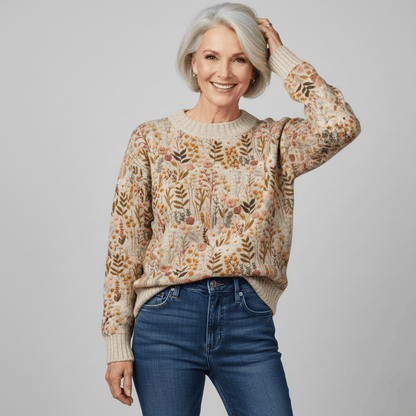 Tina - Pull Floral Élégant