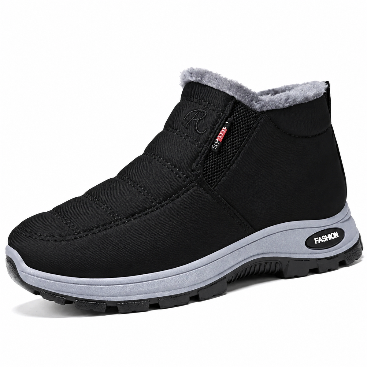Margaux bottines d'hiver fourrées imperméables, noir