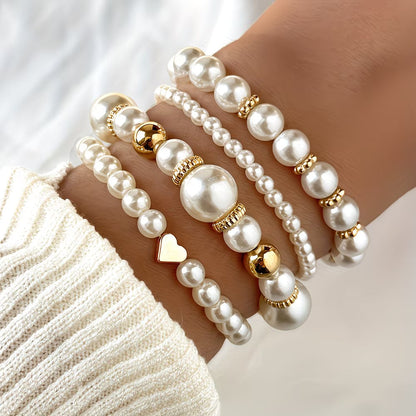 Set de 4 bracelets empilables en perles