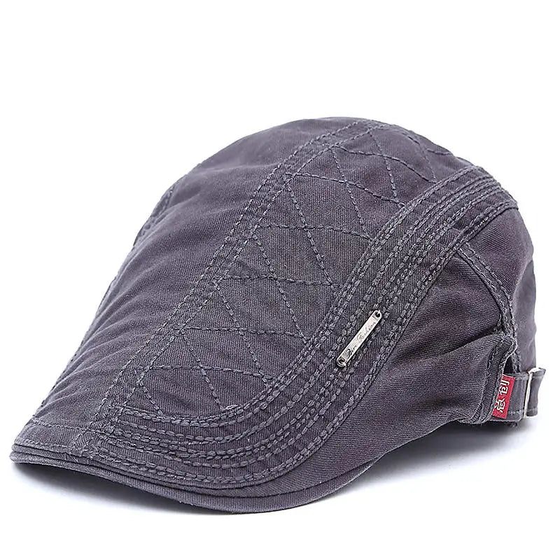 Casquette vintage Bloom™ bleu marine foncé pour animaux, surpiqûres et zip décor