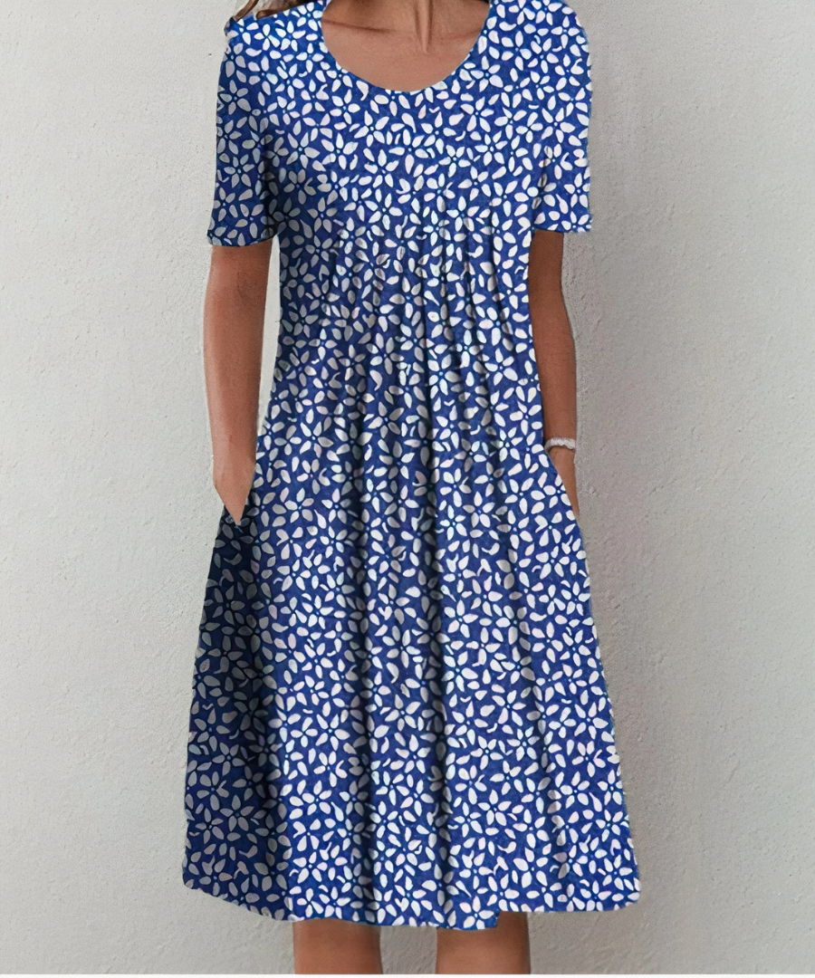 Clémentine - Robe Fleurie Élégante