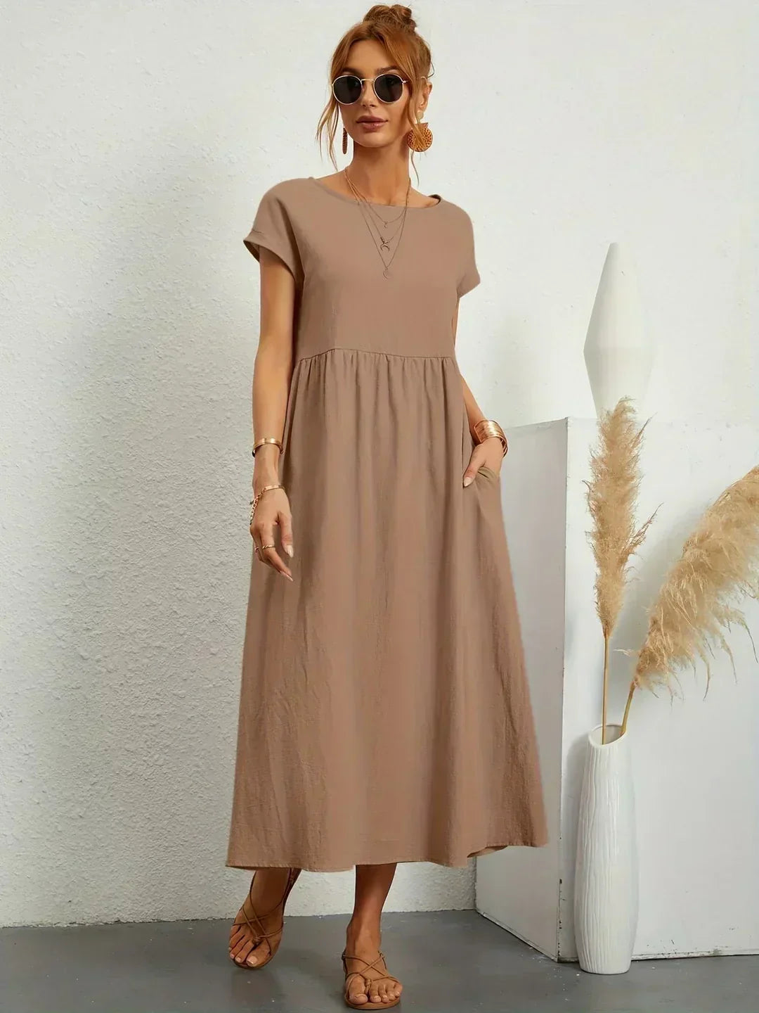 Nataly - Robe Midi Décontractée
