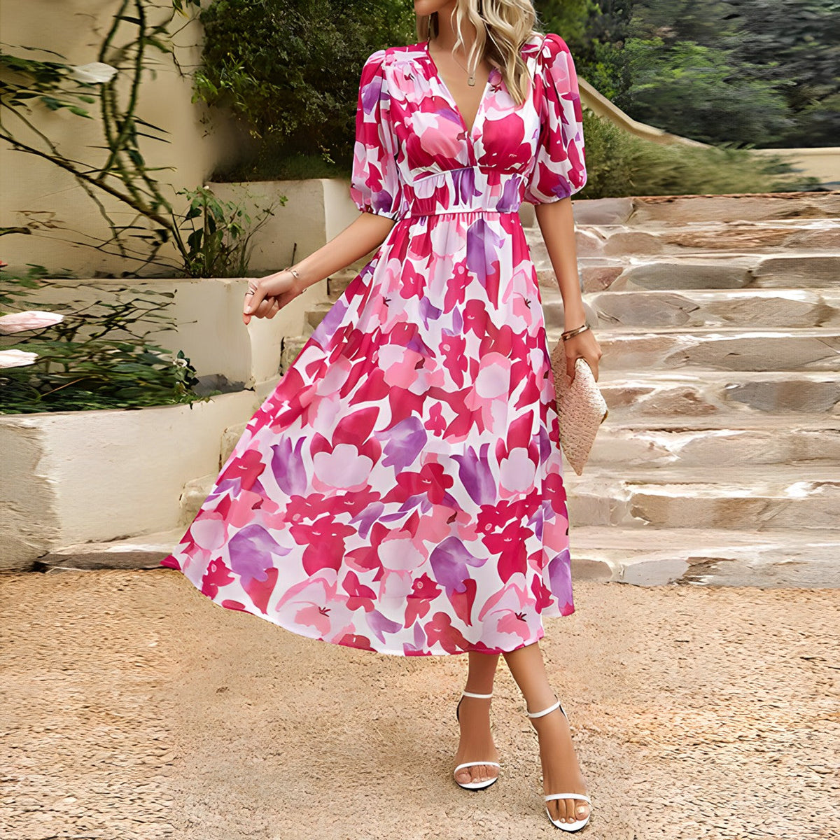 Jenny - Chic Robe Midi Élégante