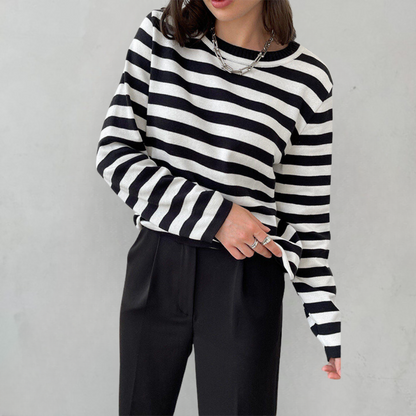 Nicole - Pull rayé chic