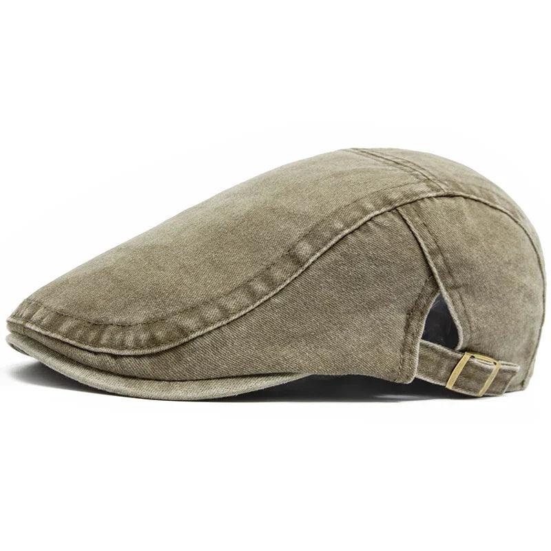 Casquette Bloom™ vintage kaki, patte réglable à boucle et surpiqûres