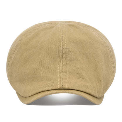 Casquette de golf Bloom™ en coton kaki clair, visière courbée, petit écusson.