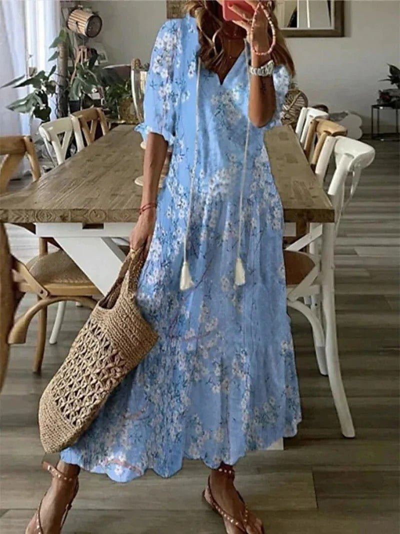 Lana | Robe longue bohème flatteuse