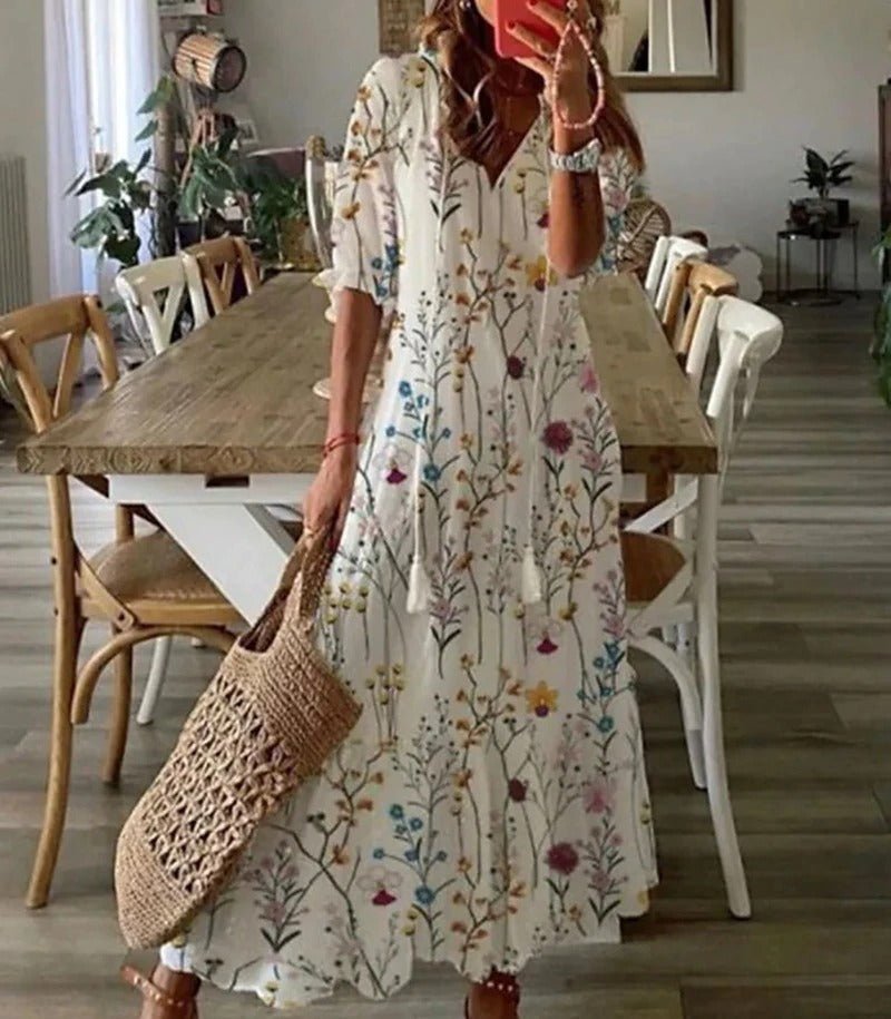 Lana | Robe longue bohème flatteuse