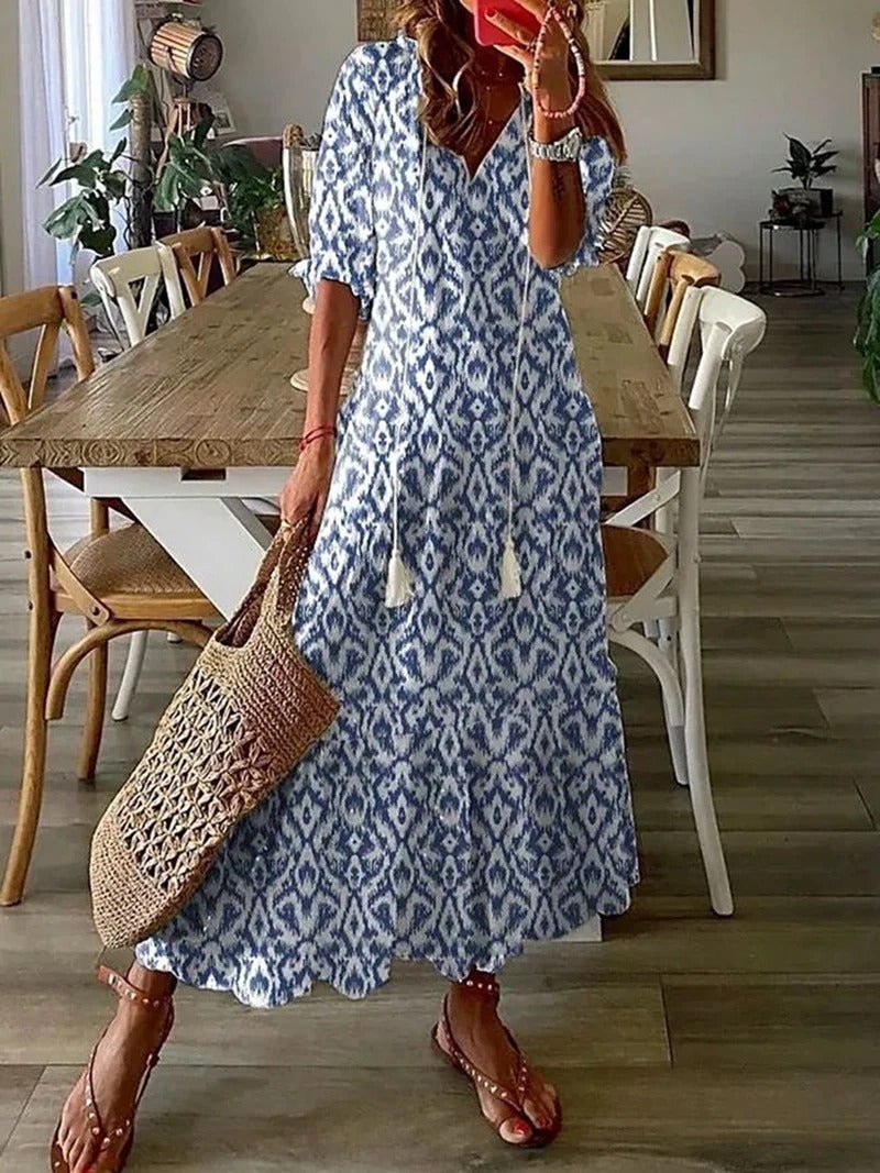 Lana | Robe longue bohème flatteuse