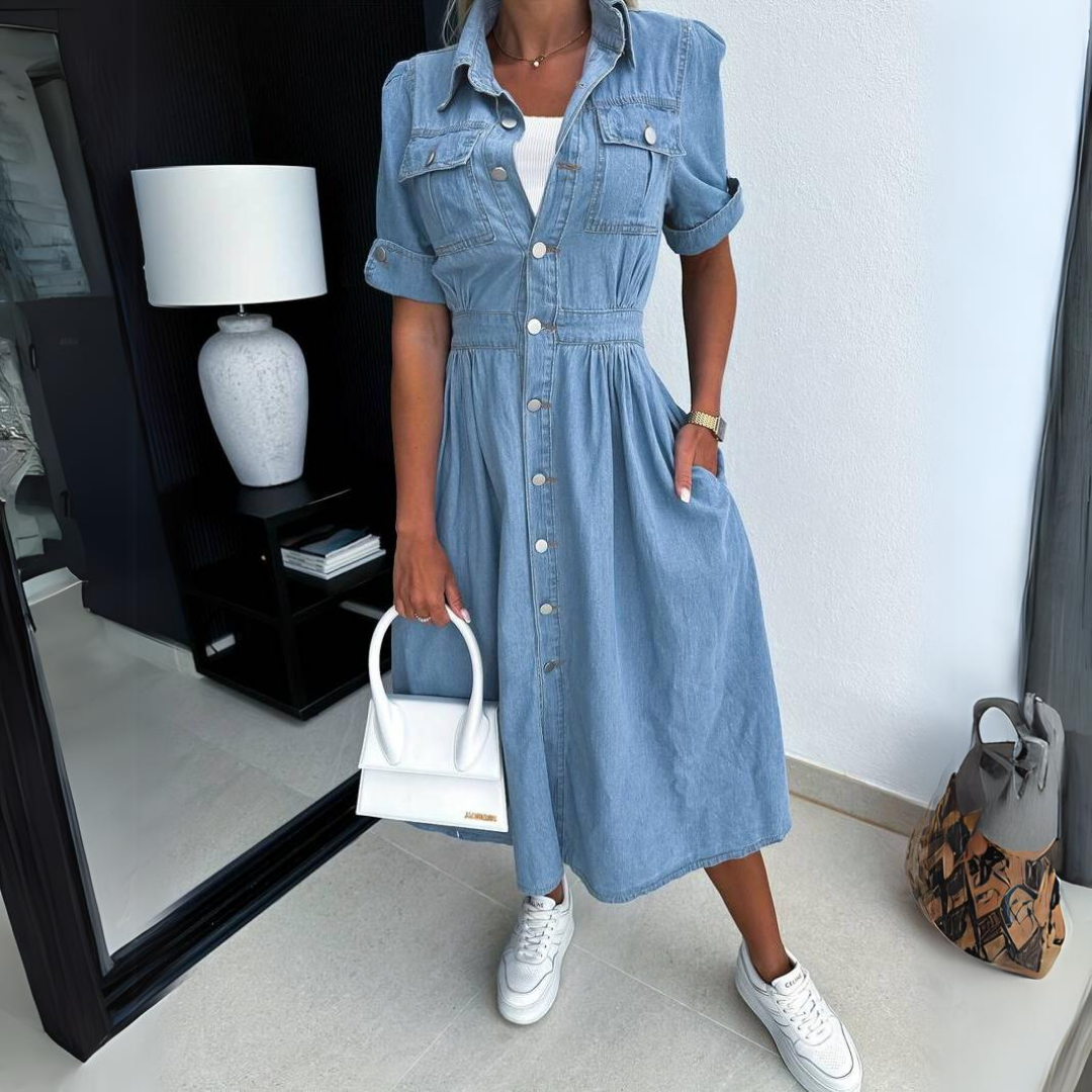 Celine - Robe en Jean Élégante