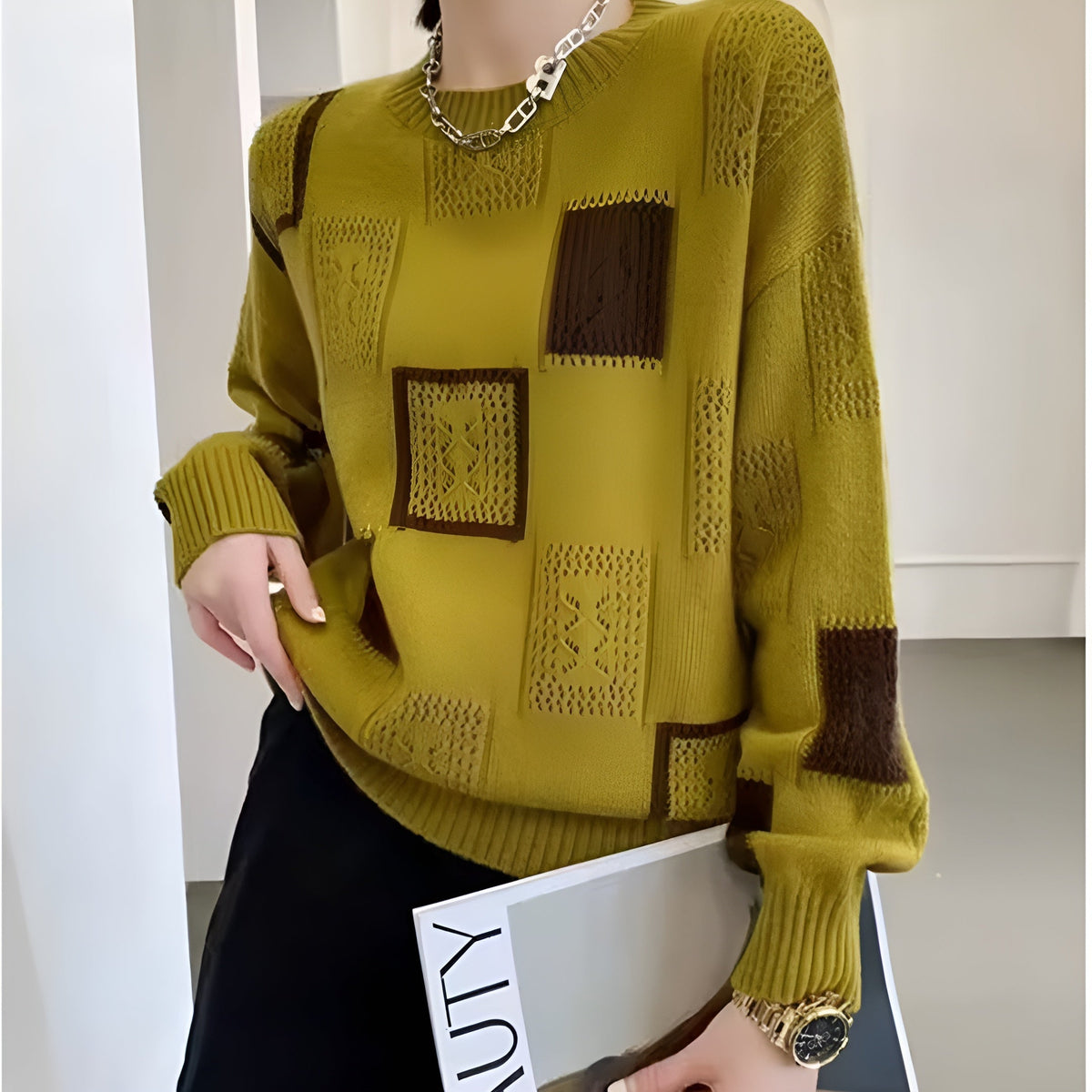 Alida - Pull Ajoué Tendance