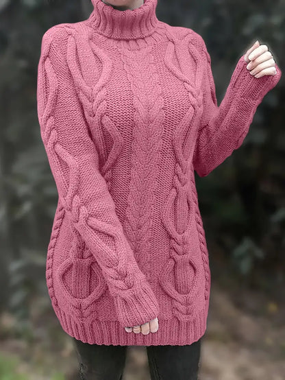 Narda - Robe élégante à col roulé