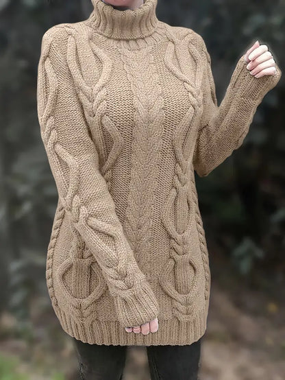 Narda - Robe élégante à col roulé
