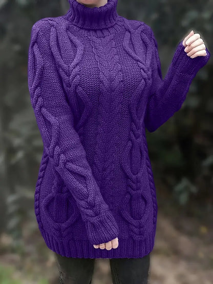 Narda - Robe élégante à col roulé