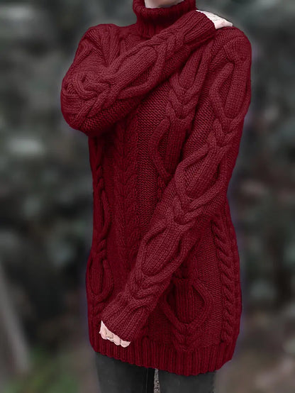 Narda - Robe élégante à col roulé