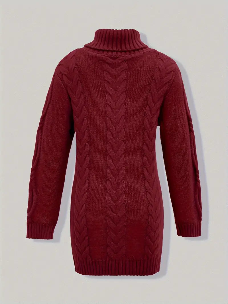 Narda - Robe élégante à col roulé