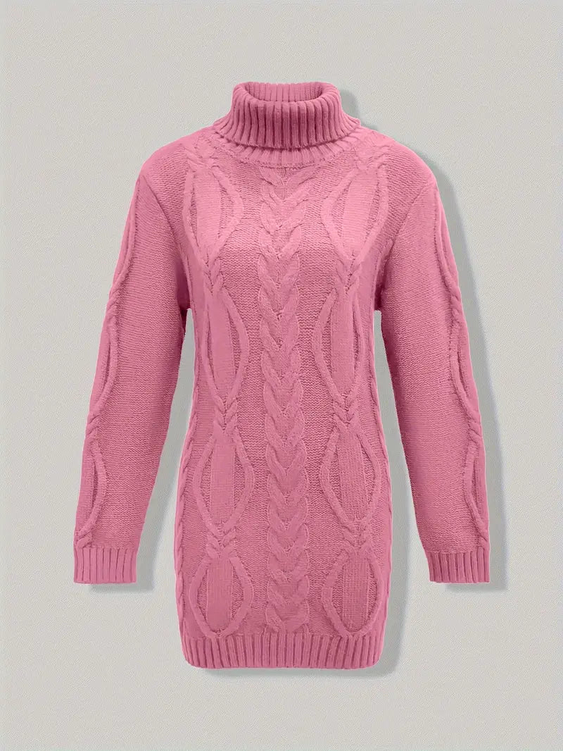 Narda - Robe élégante à col roulé