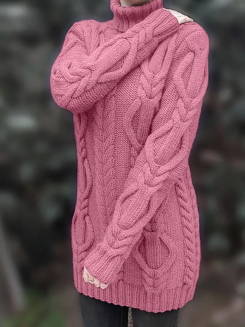 Narda - Robe élégante à col roulé