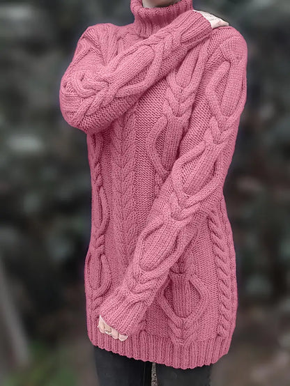 Narda - Robe élégante à col roulé
