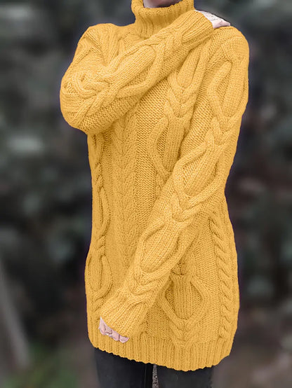 Narda - Robe élégante à col roulé