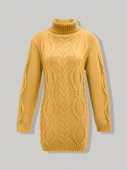 Narda - Robe élégante à col roulé