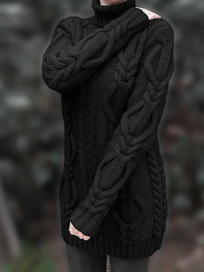 Narda - Robe élégante à col roulé