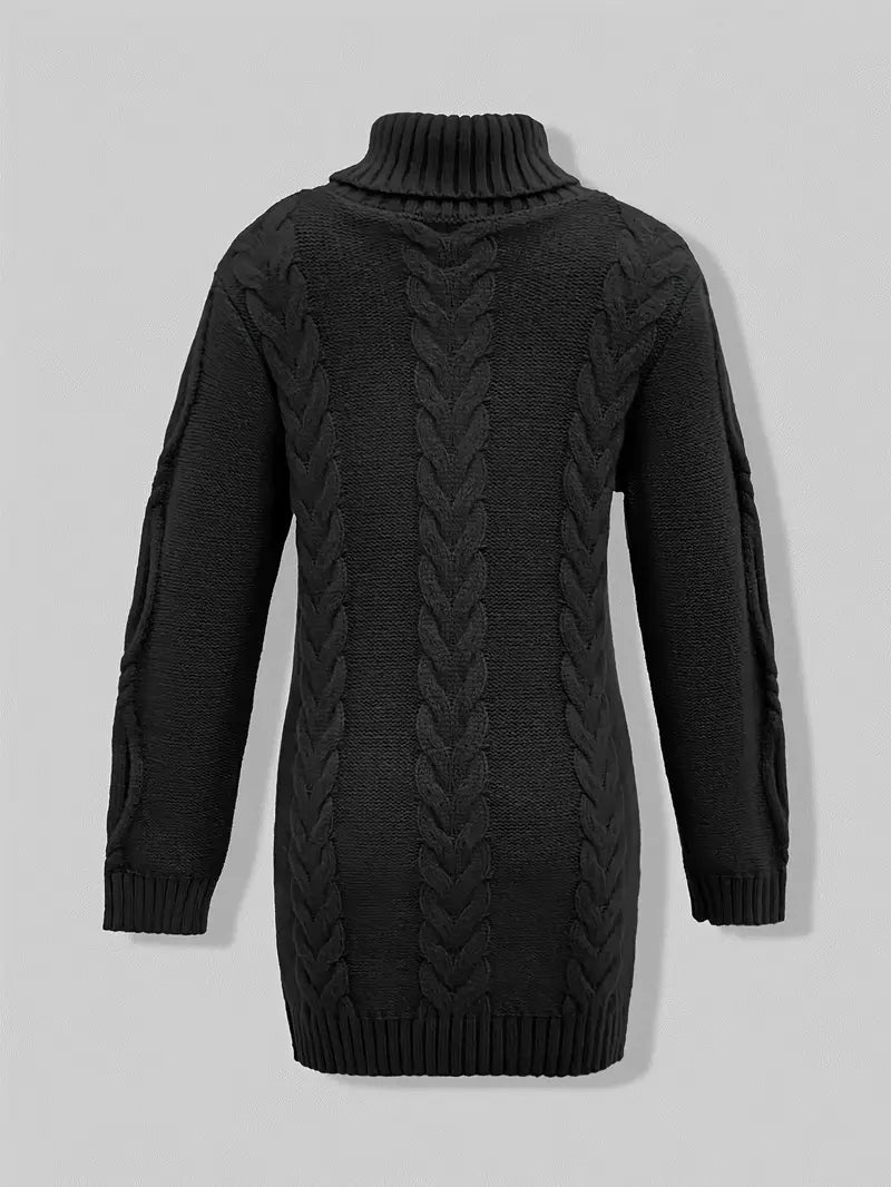 Narda - Robe élégante à col roulé