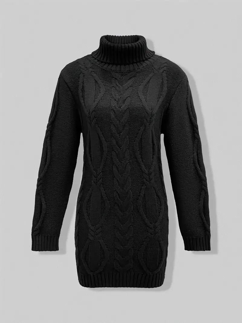 Narda - Robe élégante à col roulé