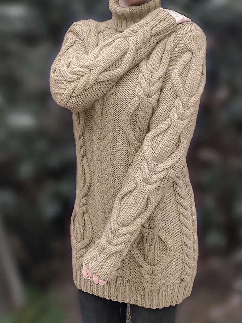 Narda - Robe élégante à col roulé
