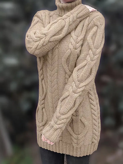 Narda - Robe élégante à col roulé