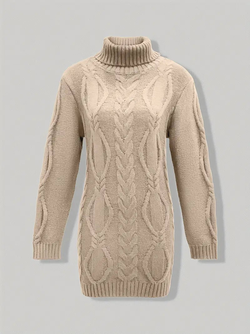 Narda - Robe élégante à col roulé