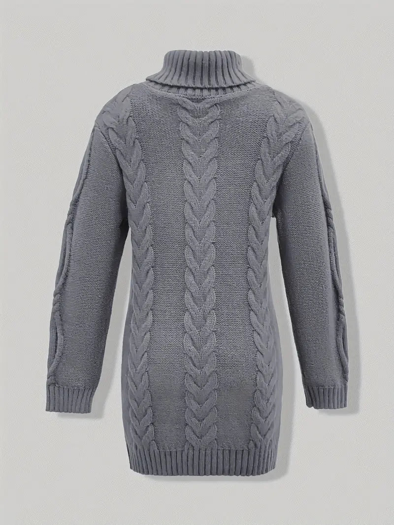 Narda - Robe élégante à col roulé