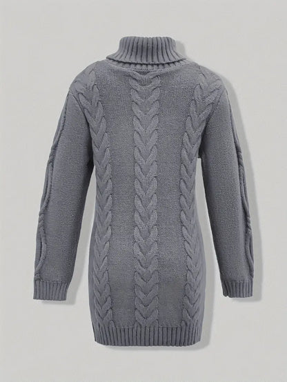 Narda - Robe élégante à col roulé