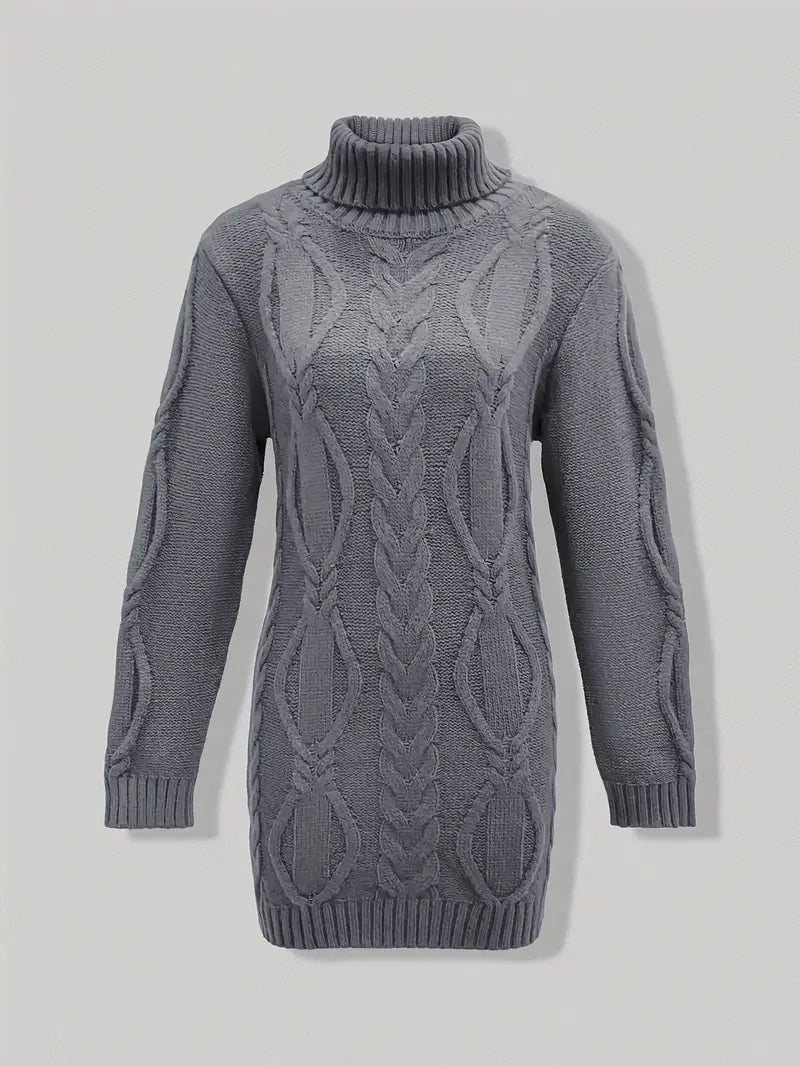 Narda - Robe élégante à col roulé
