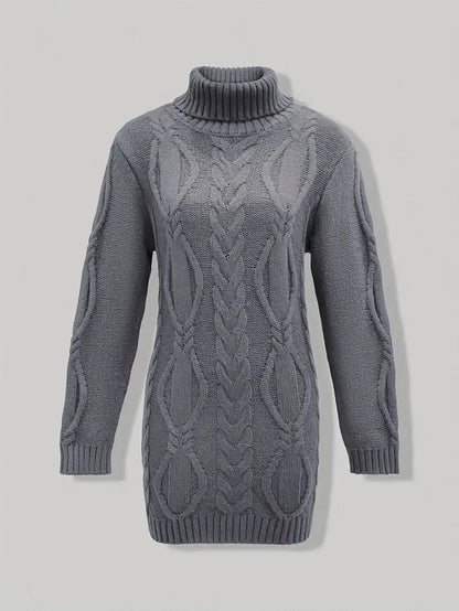 Narda - Robe élégante à col roulé