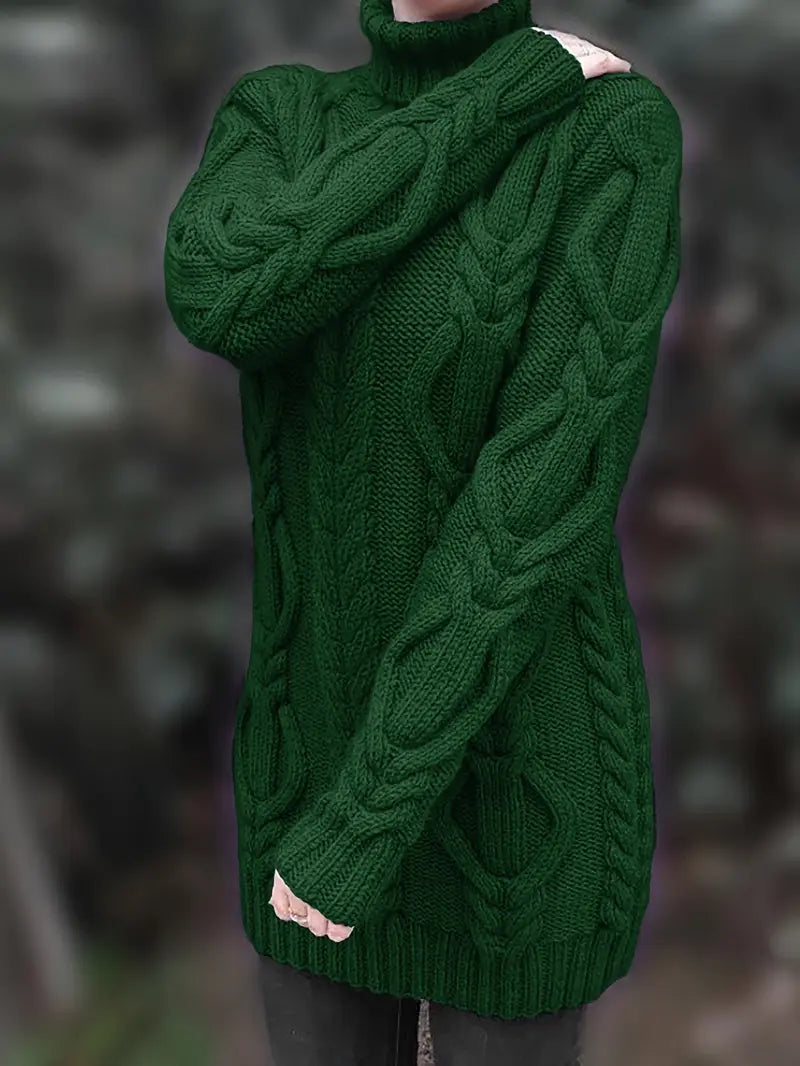 Narda - Robe élégante à col roulé