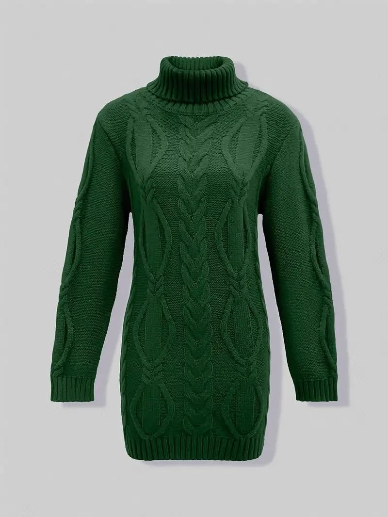 Narda - Robe élégante à col roulé