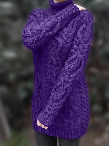 Narda - Robe élégante à col roulé