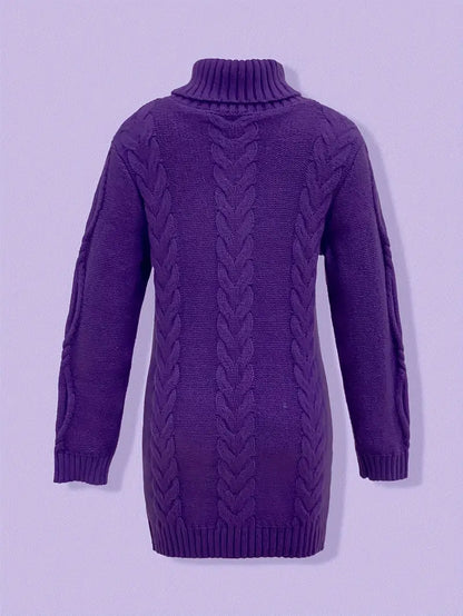 Narda - Robe élégante à col roulé